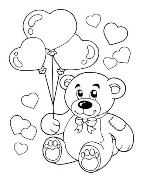 Bear Hug Coloring Pages