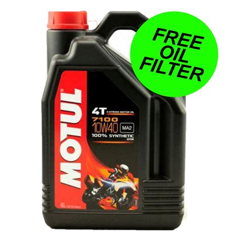 Motul 7100 - 10W40 Fully Synthetic Motorcycle Oil 4 Litres