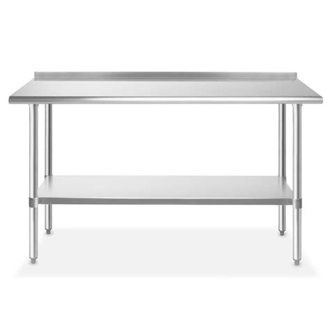 NSF Stainless Steel Commercial Kitchen Prep & Work Table with ...