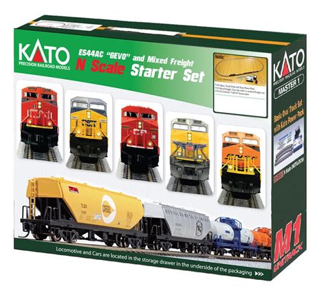 106-0021 N ESS44AC GEVO FREIGHT CSX Starter set - Kato N Scale