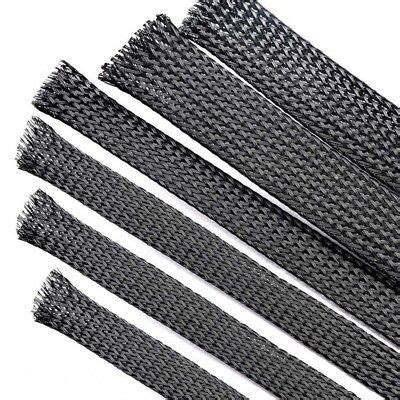 Φ1-18mm Black Braided Sleeving Cable Harness Sheathing braided mesh ...