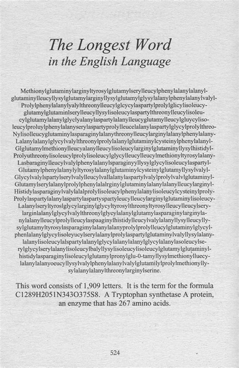 What is the longest word in the English language?