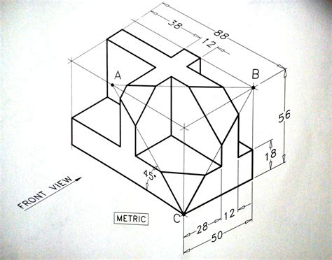 Isometric Drawing Exercise Isometric draw | Disegno esercizi ...