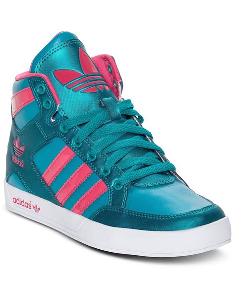 adidas Women's Originals Hardcourt High Top Casual Sneakers from Finish ...