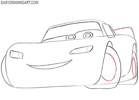 How to Draw Lightning McQueen | Lightning mcqueen drawing, How to draw ...