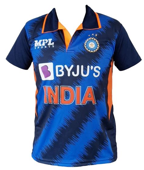 India Team Cricket Jersey 2023 Indian shirt / Jersey IPL ODI T20 World ...