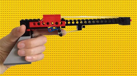 Simple working semi automatic lego gun - YouTube