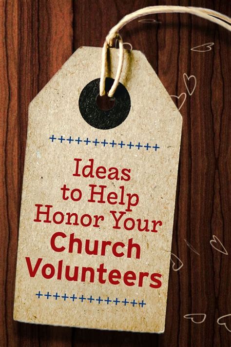 Church Volunteer Appreciation Ideas