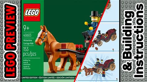 PREVIEW: 40603, LEGO Wintertime Carriage Ride & Building Instructions ...