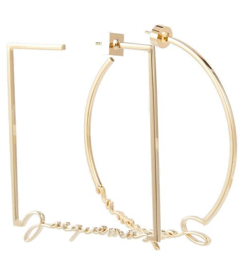 Jacquemus - Logo hoop earrings Jacquemus