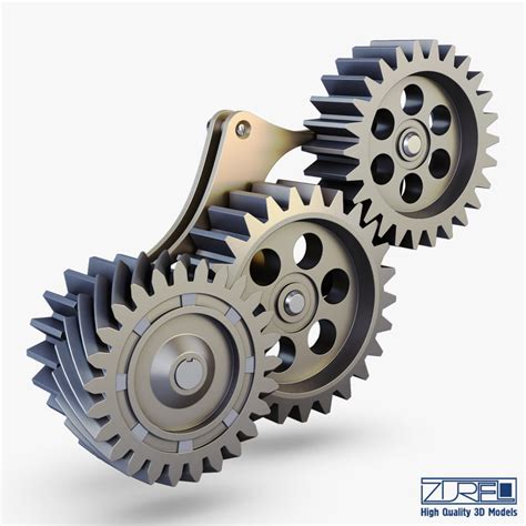 gear mechanism v 5 3d model