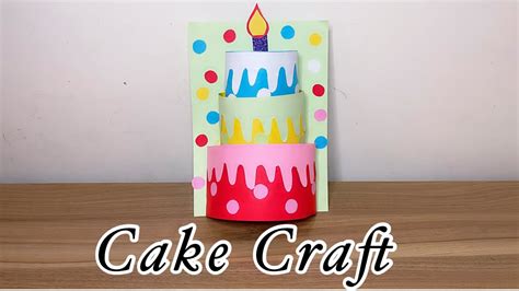 Cute Cake Craft | DIY | Paper Crafts | Teacher Craft Ideas | Birthday ...