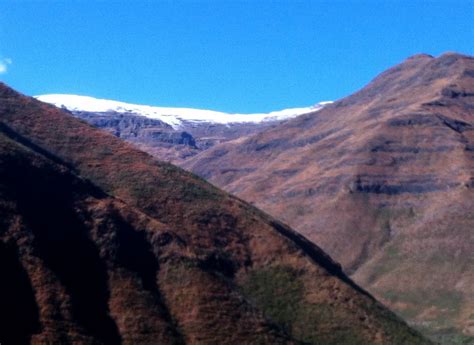 A light dusting of snow across the #Maluti mountains adds to the ...