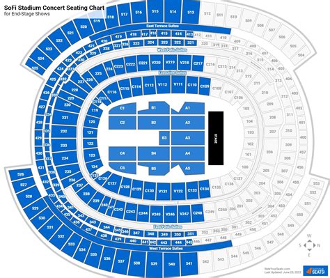 Sofi Stadium Seating Map - Clemmy Cassandry