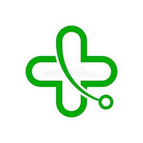 Green Health Medical Care Icon, Sign, Simple Logo on White Stock ...