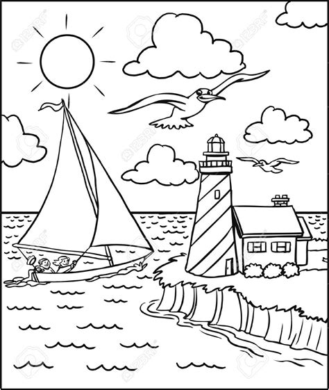 Sailboat Coloring Sheet Coloring Pages