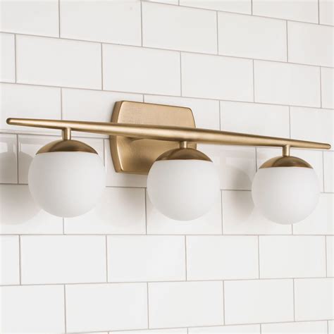 Linear Globe Vanity Light - 3 Light | Modern bathroom lighting ...