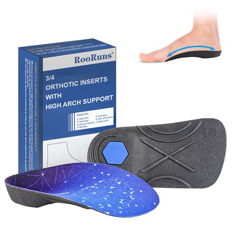 Orthotic Inserts High Arch Support Inserts 3/4 Length Cushioning ...