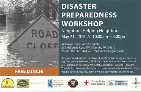 Disaster Preparedness Workshop – May 21st – GriffinNeighbors