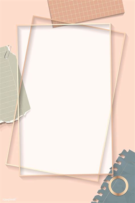 Ripped notes rectangle frame vector | free image by rawpixel.com # ...