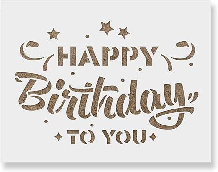 Happy Birthday Cut Out Template | PDF Template