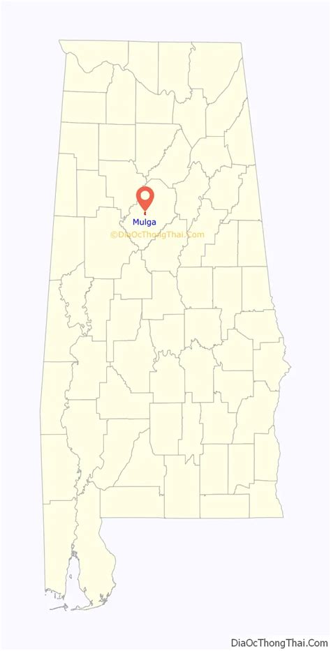 Map of Mulga town - Thong Thai Real