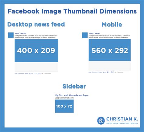 Facebook link thumbnail image dimensions