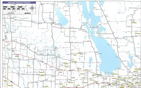 Provincial Road Maps with Hutterite Colonies listed. by James Valley ...