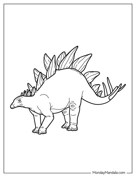 20 Stegosaurus Coloring Pages (Free PDF Printables)