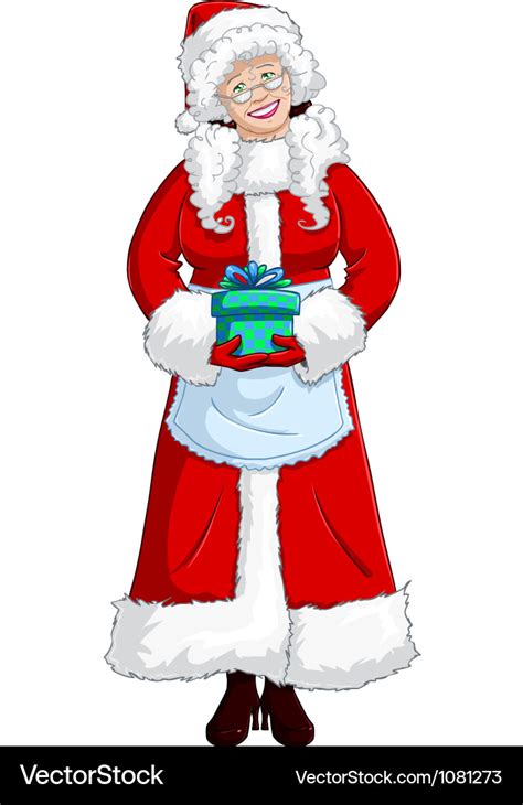 Mrs Santa Claus Royalty Free Vector Image - VectorStock