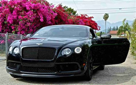 Exotic Black Bentley Rental Los Angeles and Las Vegas