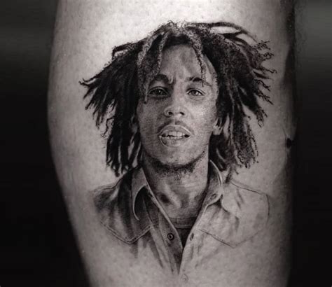 Bob Marley Tattoo Stencil