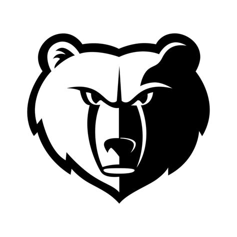 Memphis grizzlies logo black and white logo vector 26377380 Vector Art ...