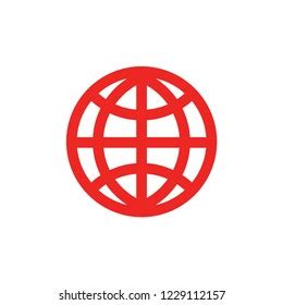 60,870 Red Globe Icon Images, Stock Photos & Vectors | Shutterstock