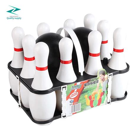 1 Set Bowling Set for Kids & Adults 2 Ball with 10 Pins for Family Kids ...