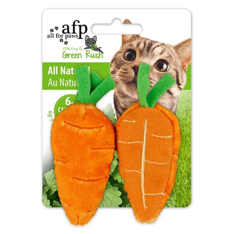 All For Paws Green Rush All Natural Carrots Cat Toy | Pet Hero