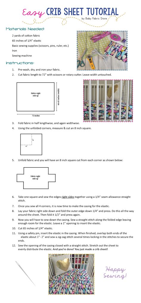 Easy Crib Sheet Tutorial - Broadway Fabrics