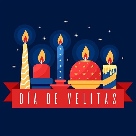 Free Vector | Día de las velitas ornamental candles