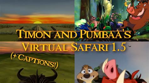 Timon And Pumbaa's Virtual Safari 1 5 - YouTube