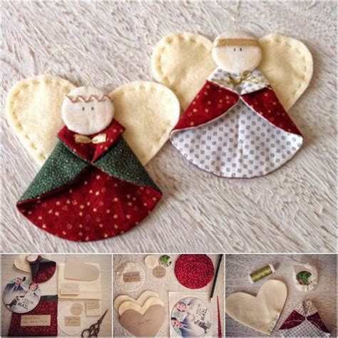 Creative Ideas - DIY Fabric Angel Christmas Ornaments