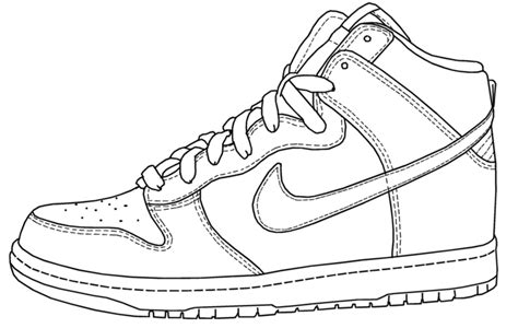 Nike Air Force Coloring Pages Shoes