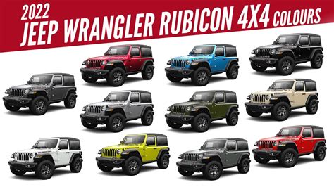 2022 Jeep Wrangler Rubicon 4X4 - All Color Options - Images | AUTOBICS ...