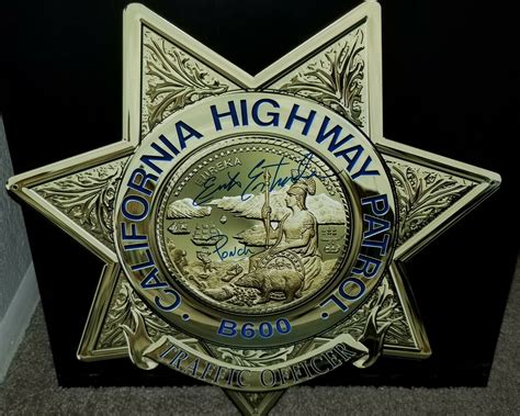 California Highway Patrol (TRAFFIC OFFICER) Badge all Metal Sign with ...