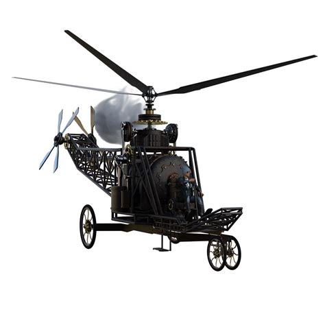 Download Steampunk, Helicopter, Flying. Royalty-Free Stock Illustration ...