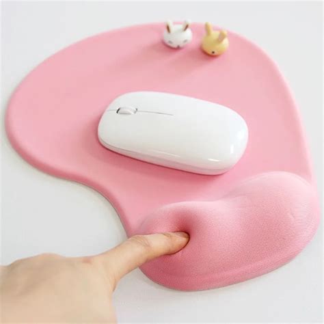 Mouse Pad with Wrist Rest Soft Silicone Mouse Mat Office Home Antislip ...