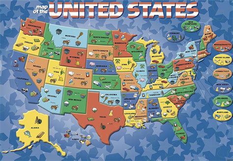 Us Maps Games Puzzles - Then put the states back where they belong.