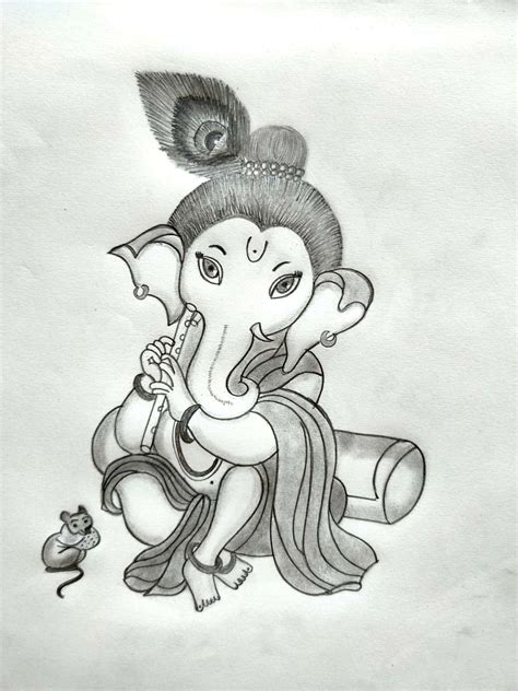 Lord ganesh drawing | Easy love drawings, Disney drawings sketches ...