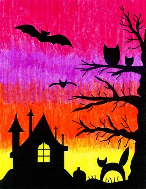 halloween drawings easy for kids