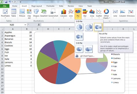 Excel Create A Pie Chart