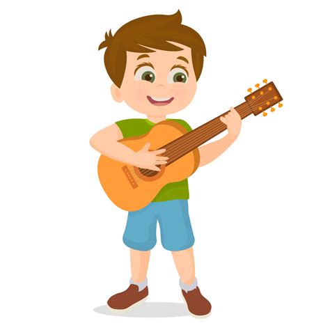 Kid Playing Guitar Clipart For Kids